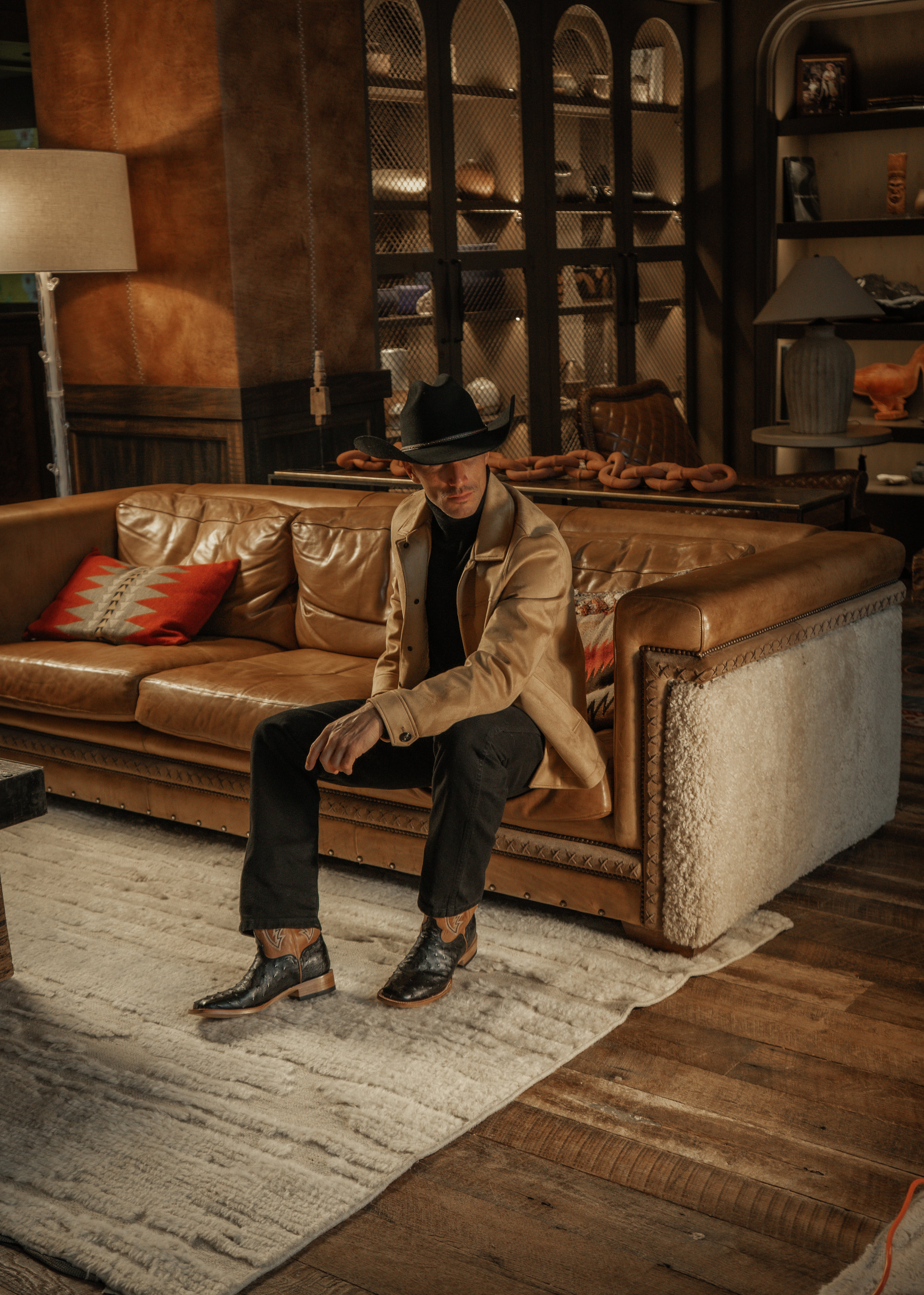 BRANNAN FULL QUILL OSTRICH BOOT | Lifestyle 1