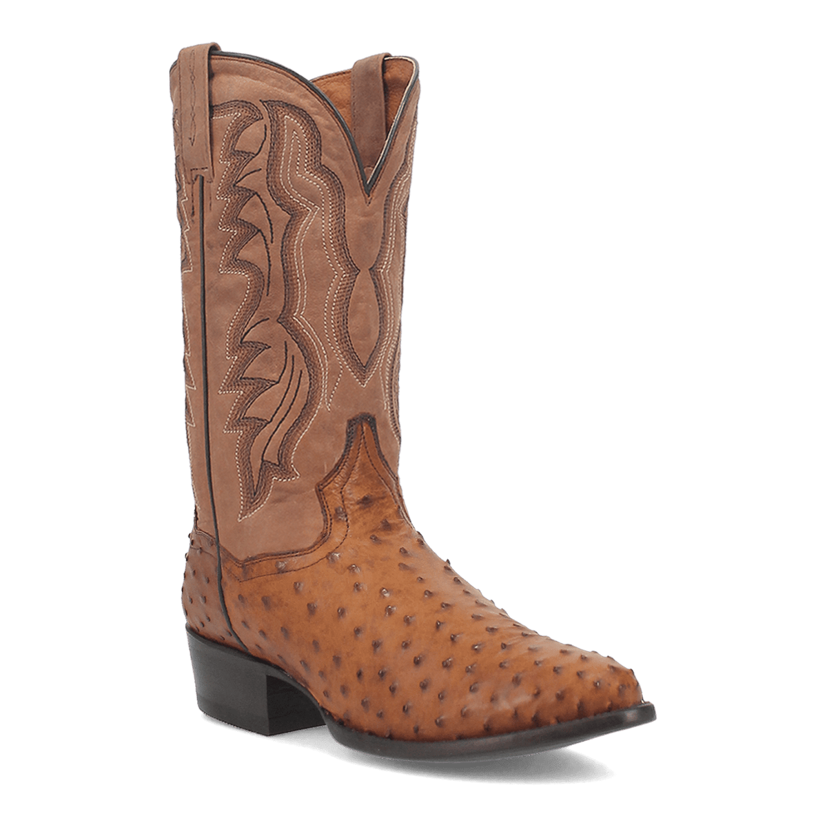 tempe full quill ostrich boot 45 degree angle