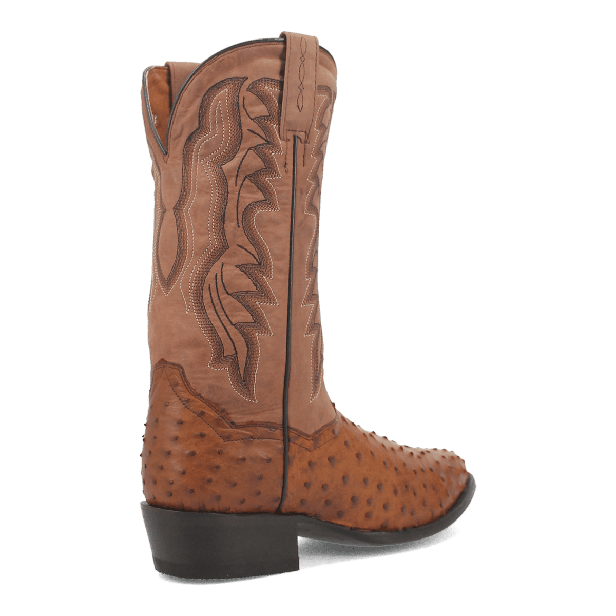 tempe full quill ostrich boot 315 degree angle