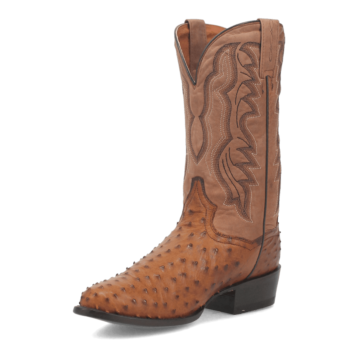 tempe full quill ostrich boot 225 degree angle