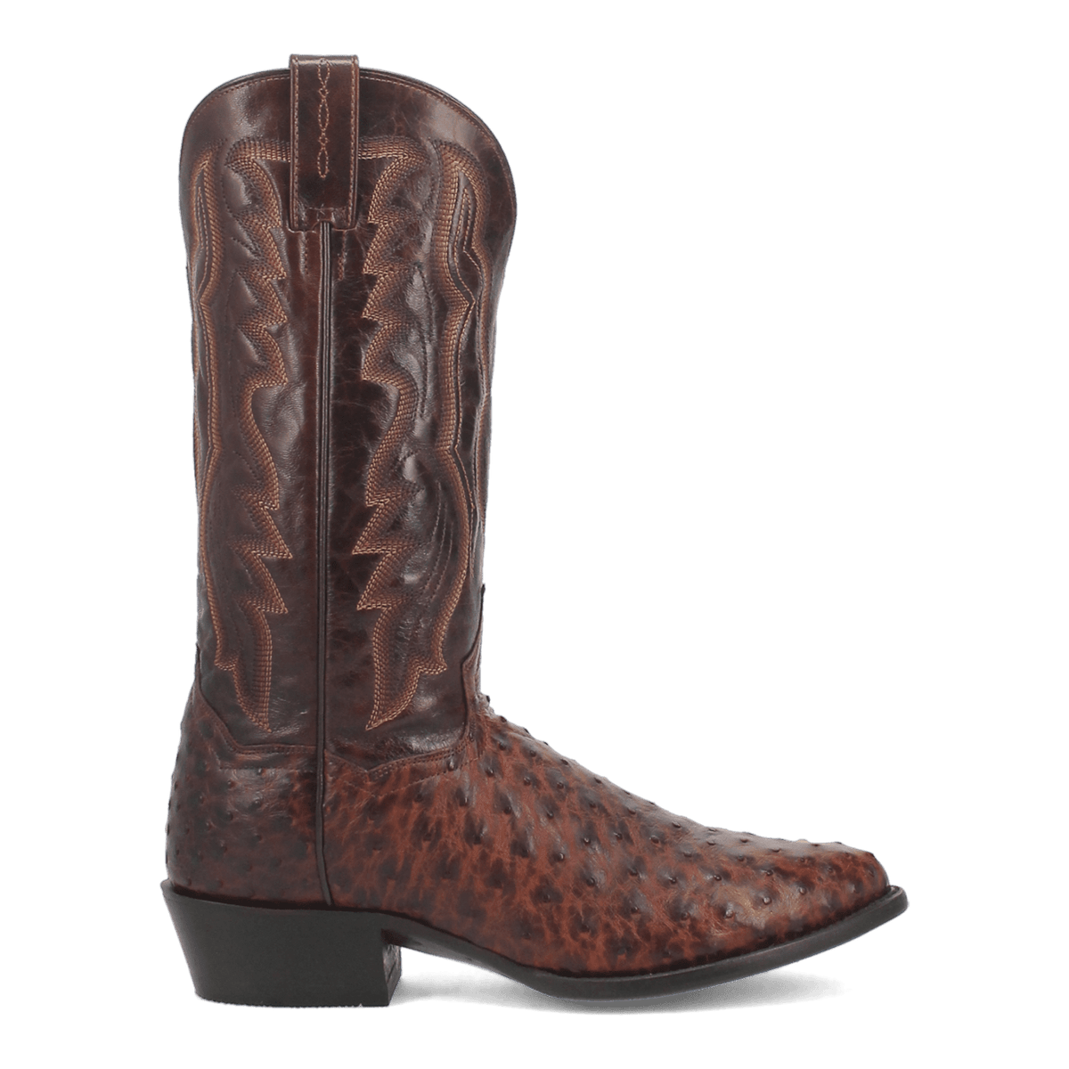 pershing full quill ostrich boot 90 degree inside angle