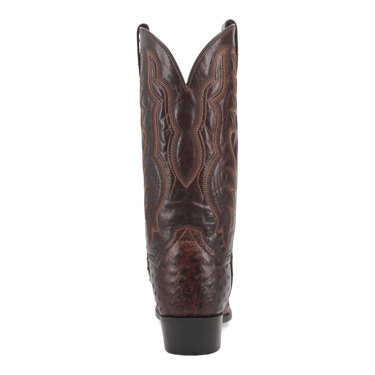pershing full quill ostrich boot 180 degree back angle