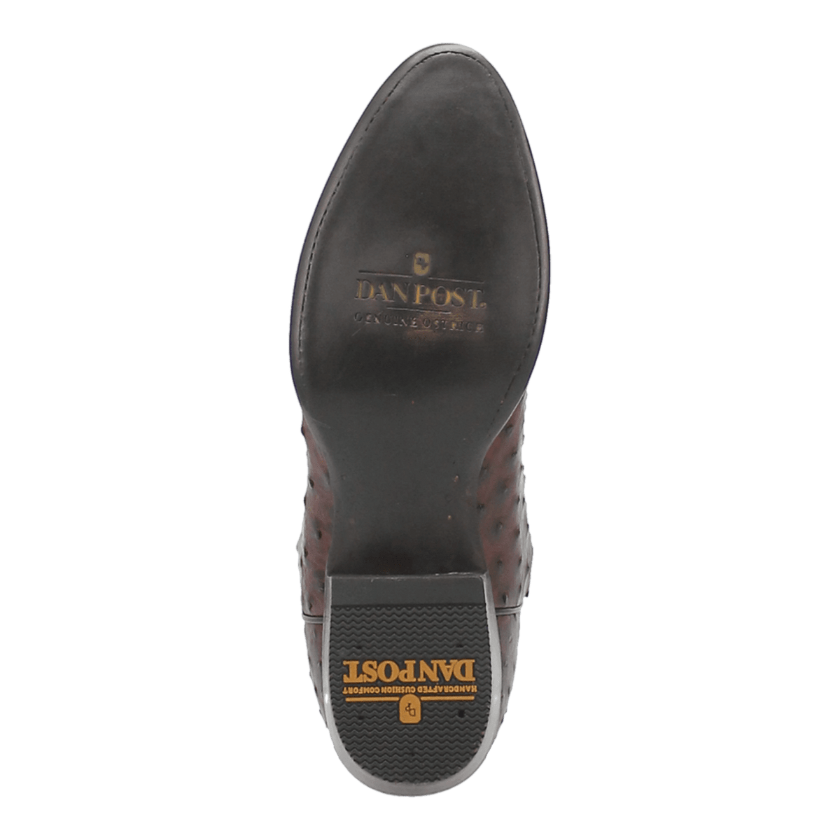 pershing full quill ostrich boot outsole angle