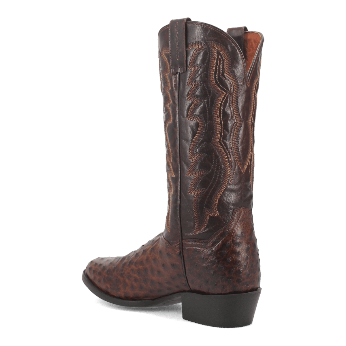 pershing full quill ostrich boot 270 degree angle