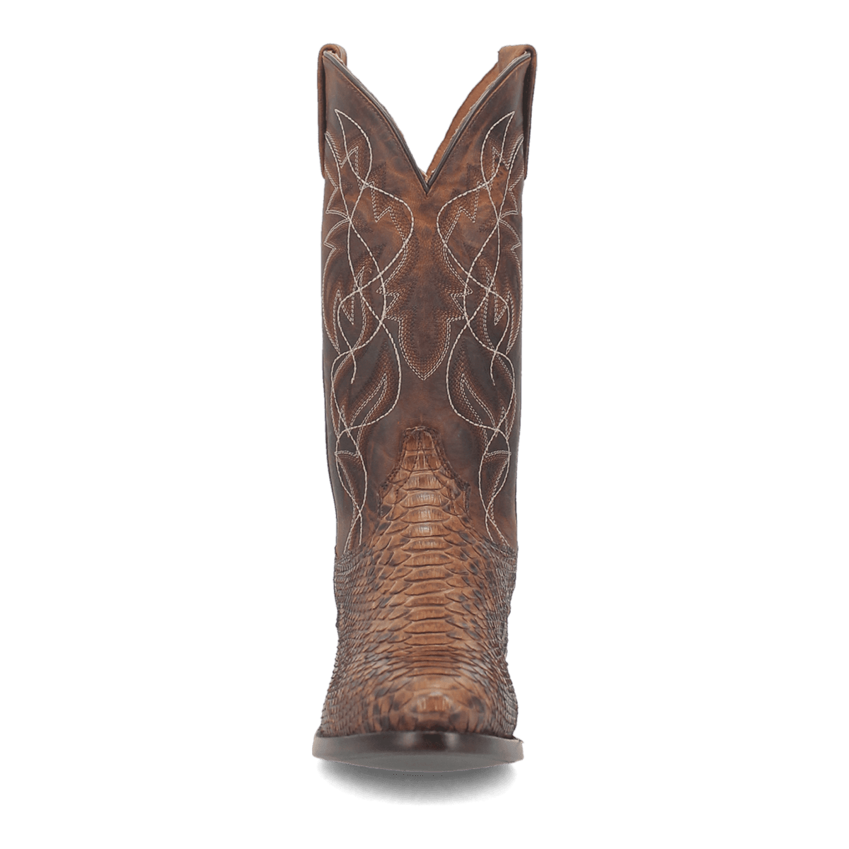 manning python boot front angle