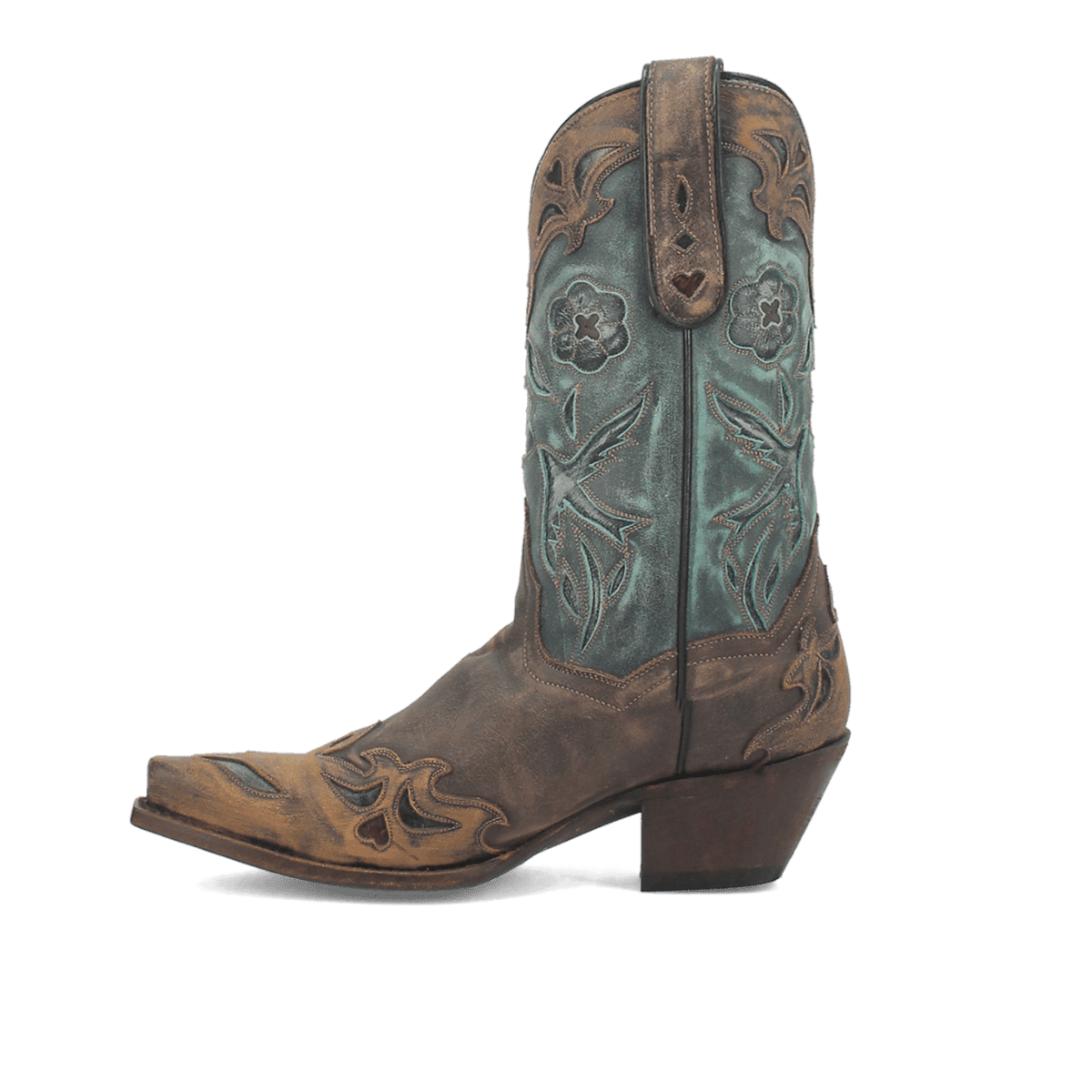 vintage bluebird leather boot 135 degree outside angle