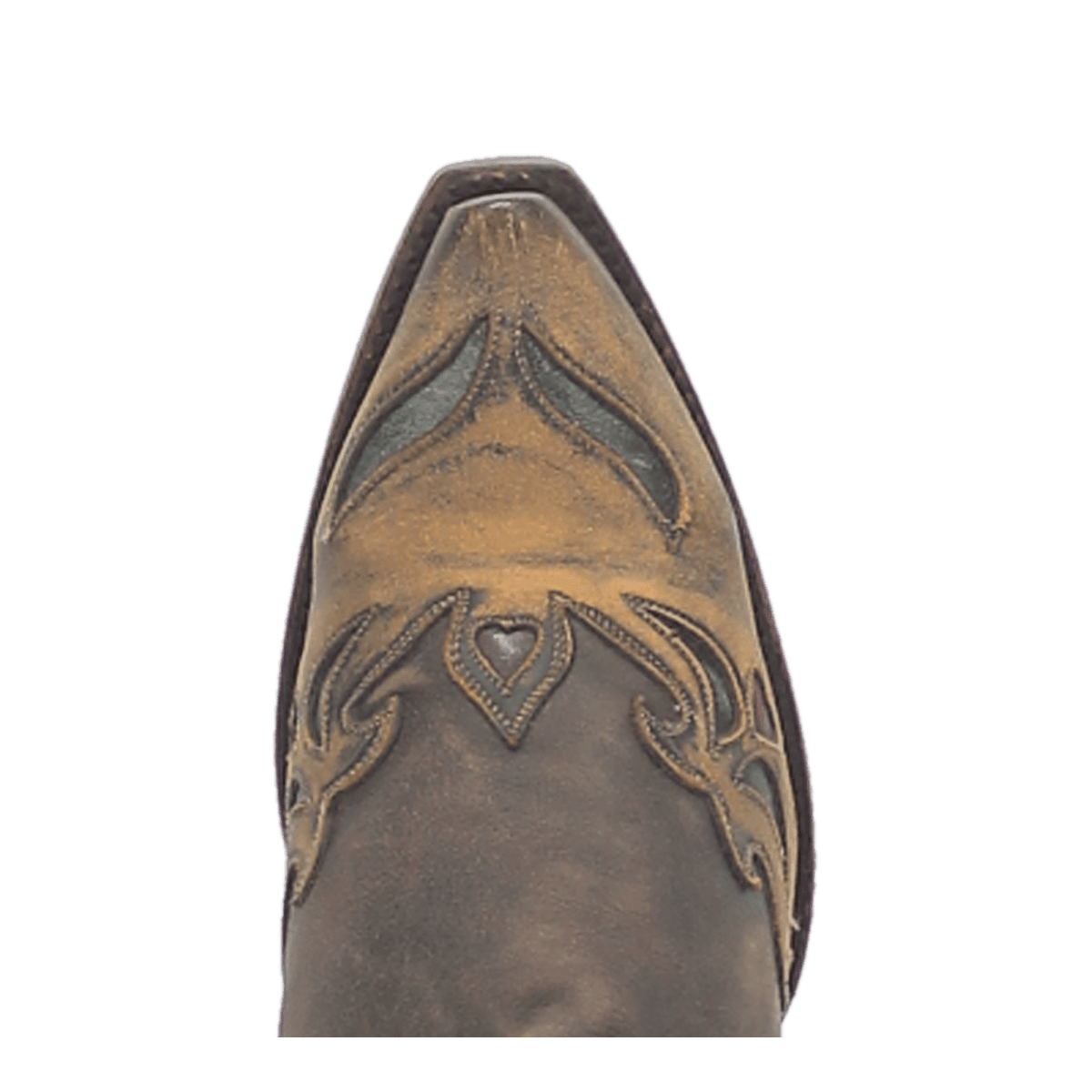 vintage bluebird leather boot toe angle