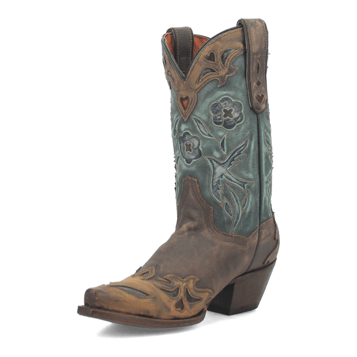 vintage bluebird leather boot 225 degree angle