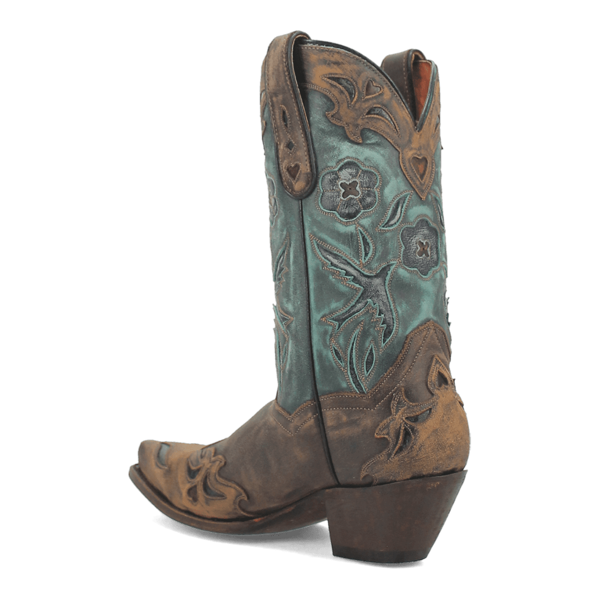 vintage bluebird leather boot 270 degree angle