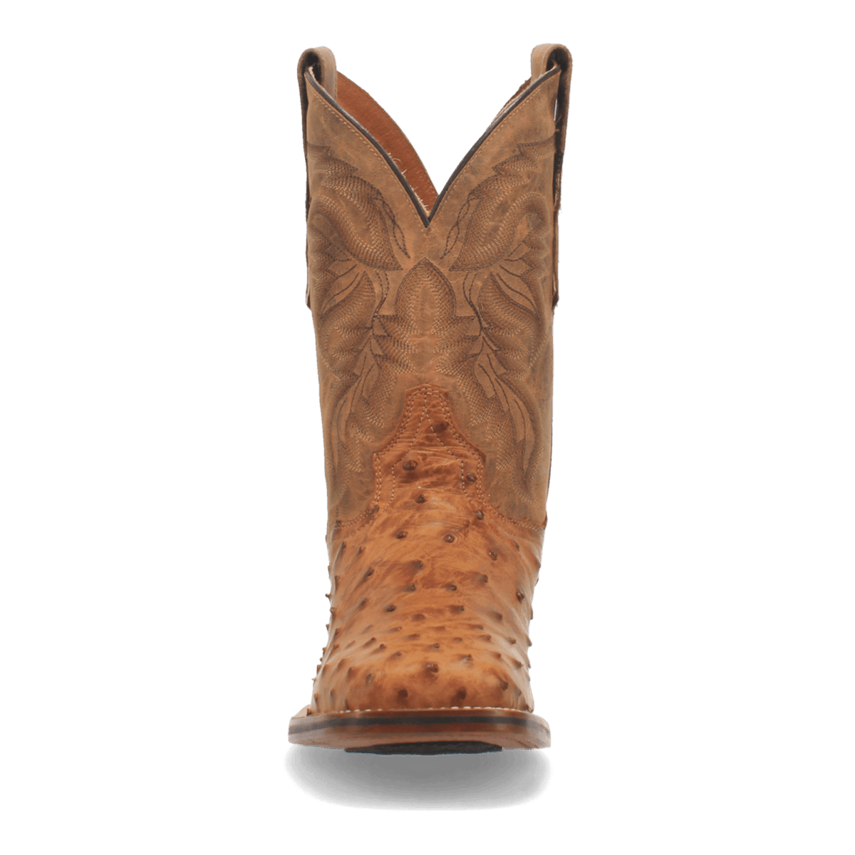 alamosa full quill ostrich boot front angle