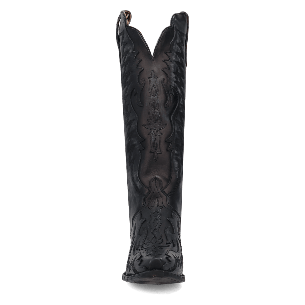 hallie leather boot front angle