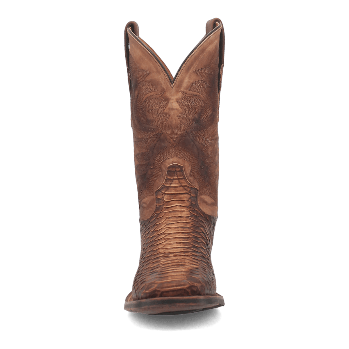 ka faux python print leather front angle