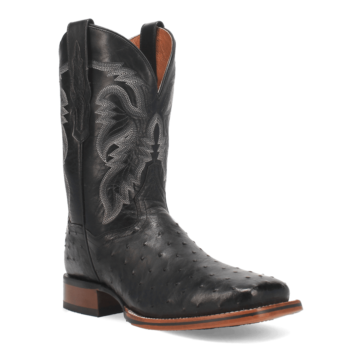 alamosa full quill ostrich boot 45 degree angle