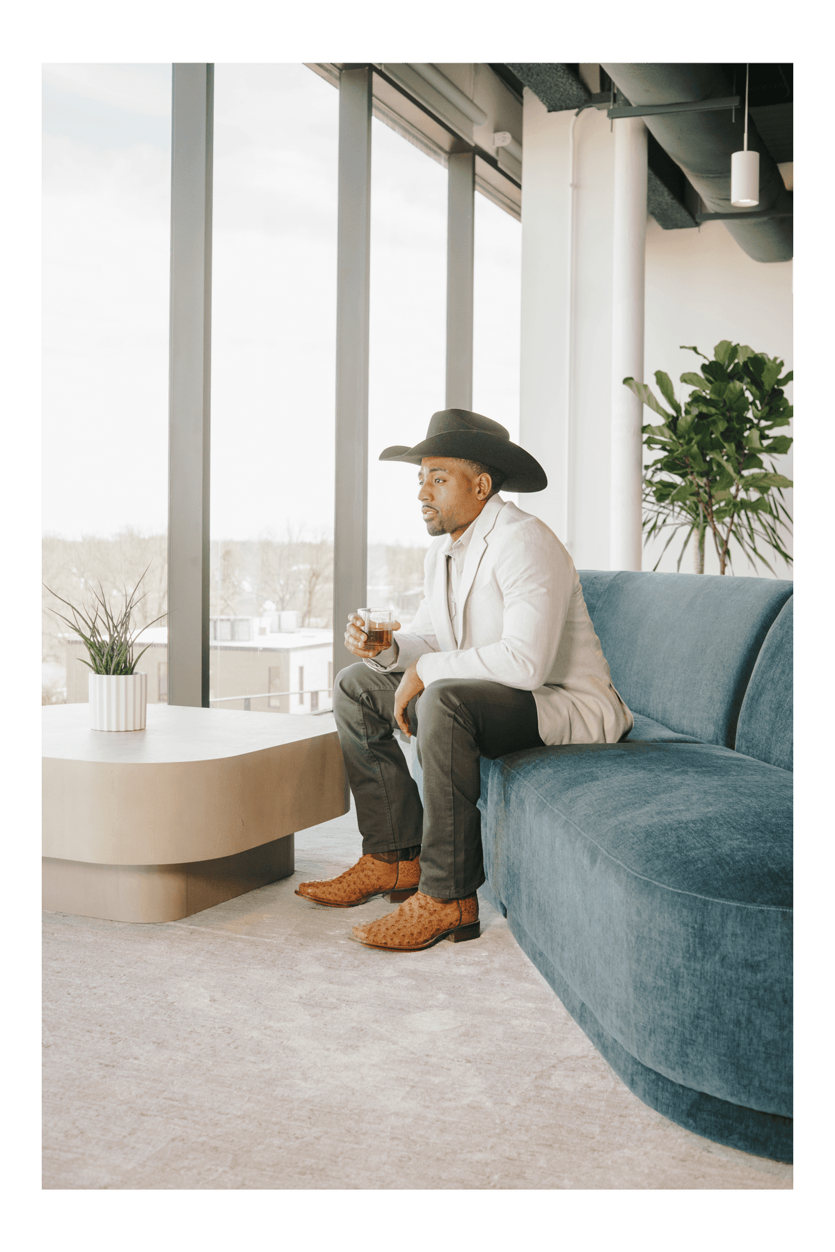 kershaw full quill ostrich boot lifestyle image 2