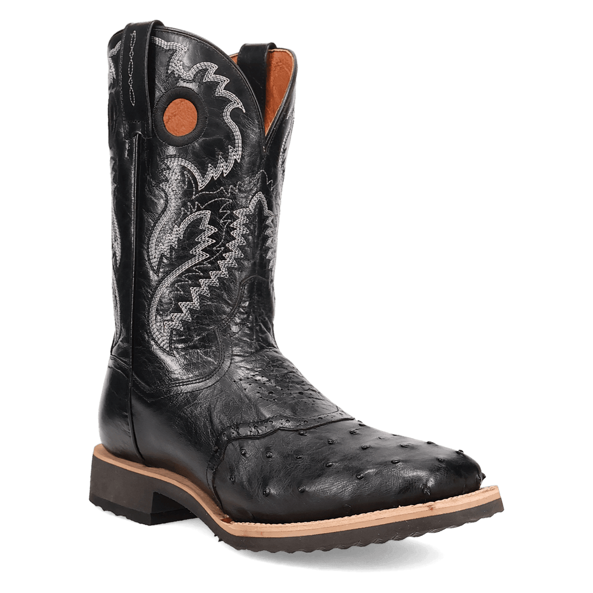 martel full quill ostrich boot 45 degree angle