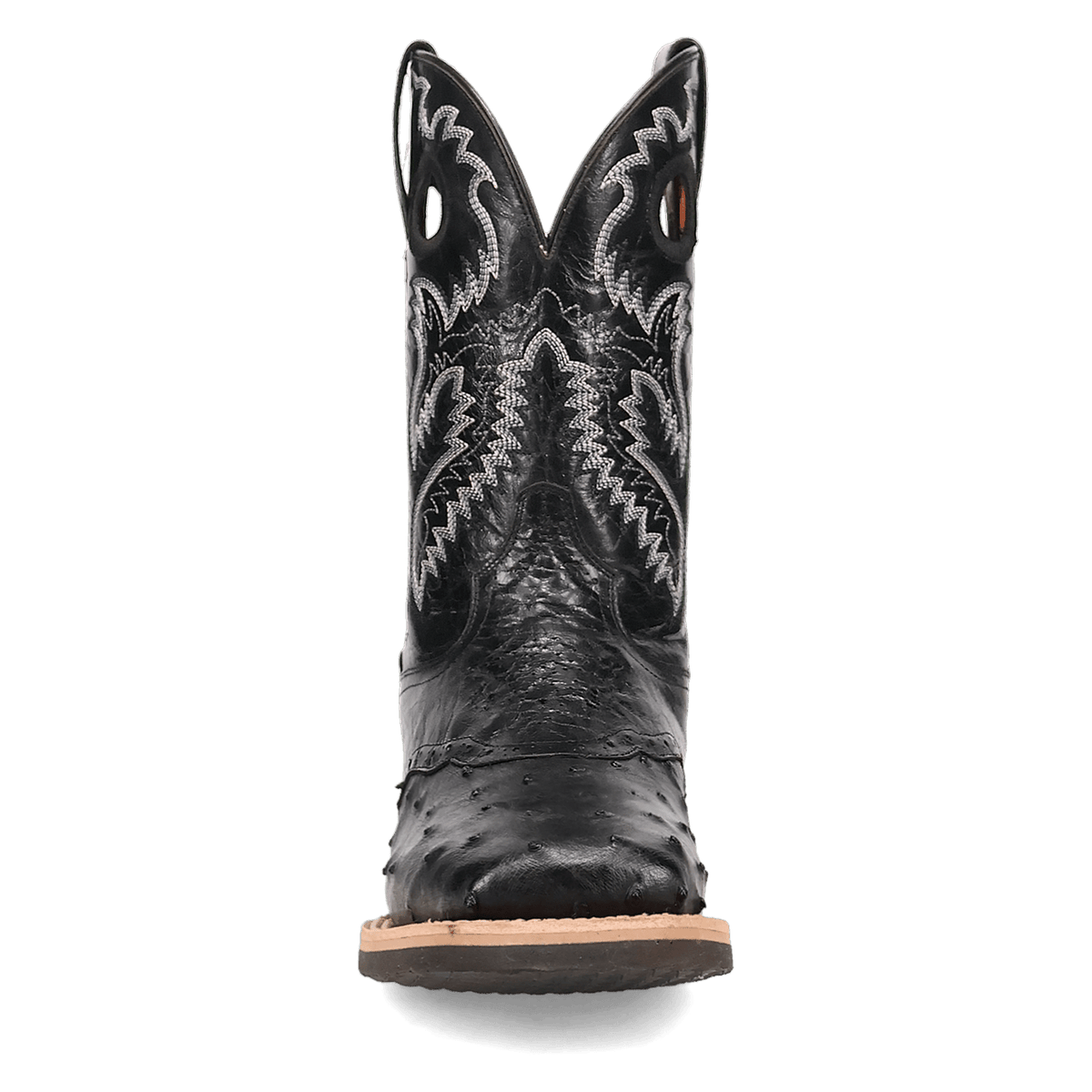 martel full quill ostrich boot front angle