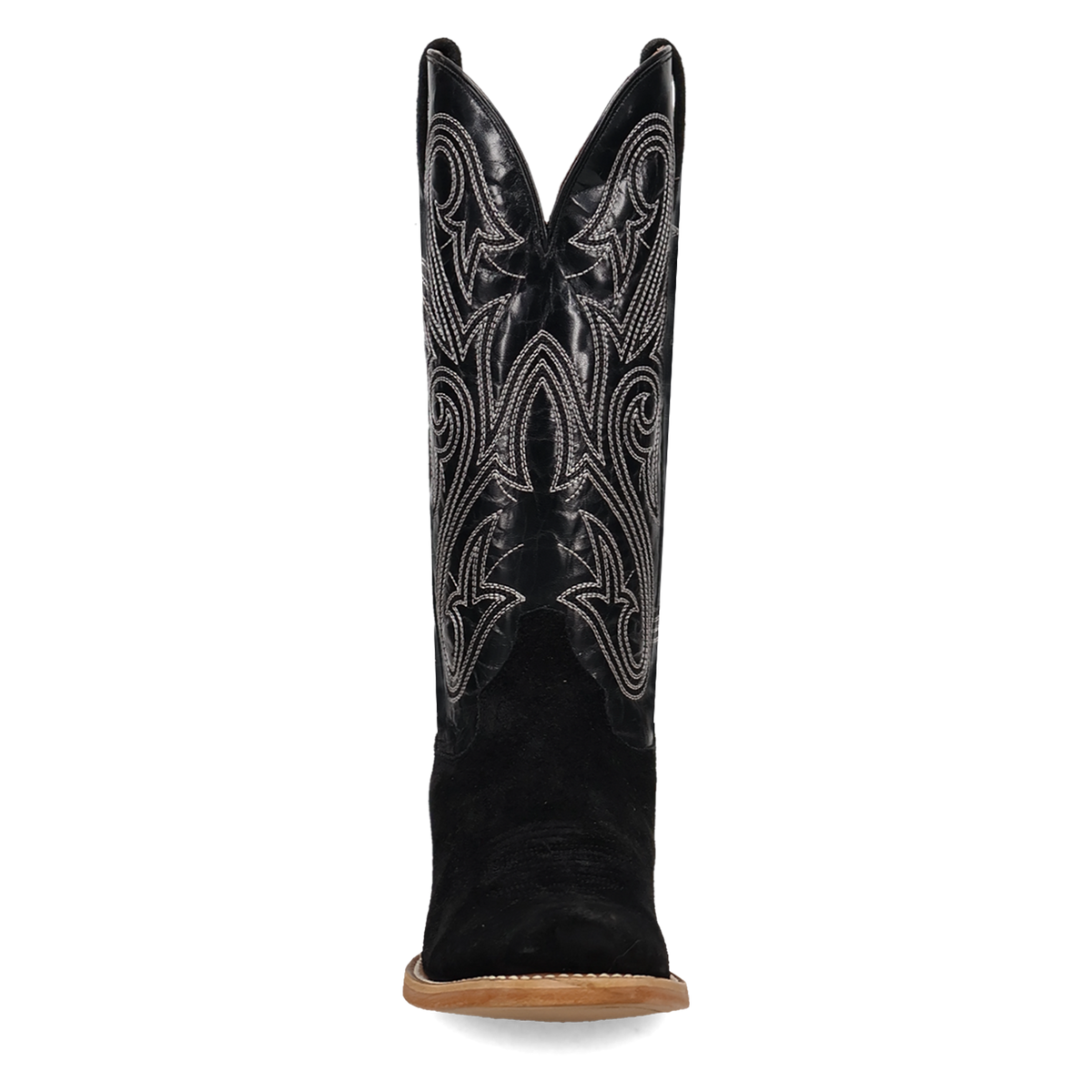 lanessa leather boot front angle