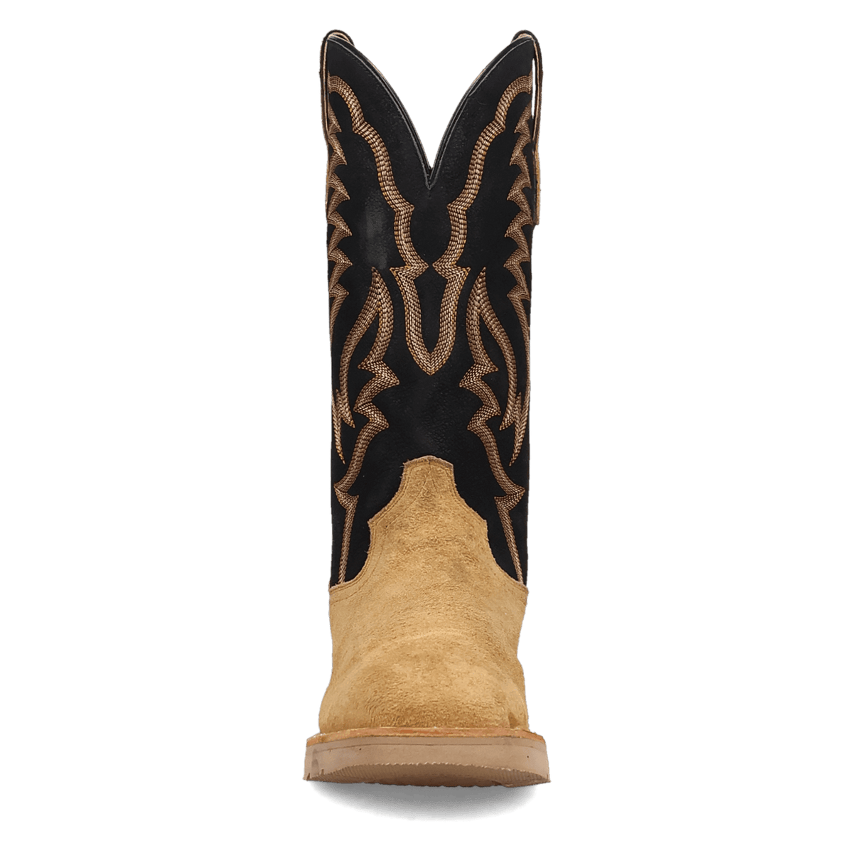 forge leather boot front angle