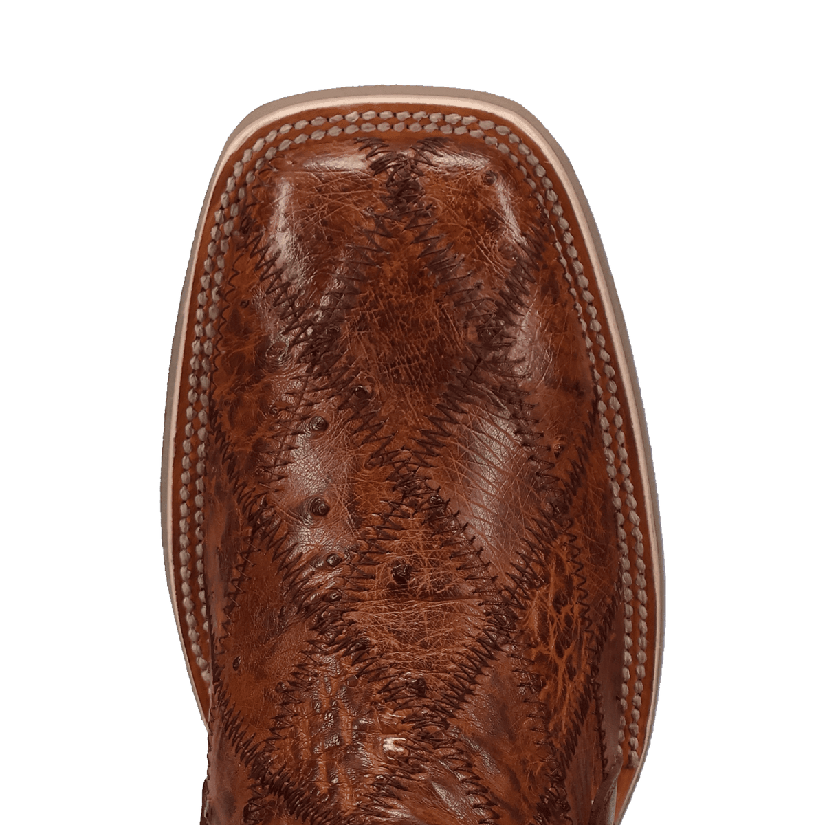 denzen full quill ostrich boot toe angle