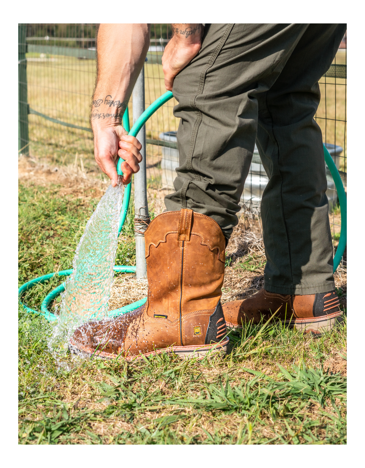blayde waterproof leather boot lifestyle image 1