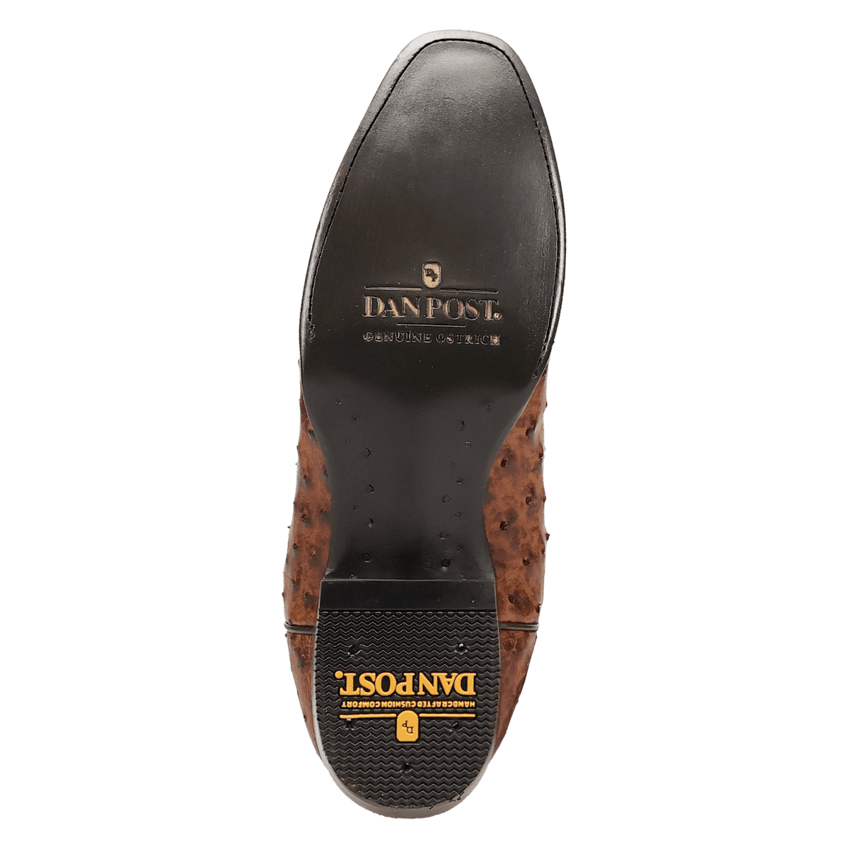 marco full quill ostrich boot outsole angle