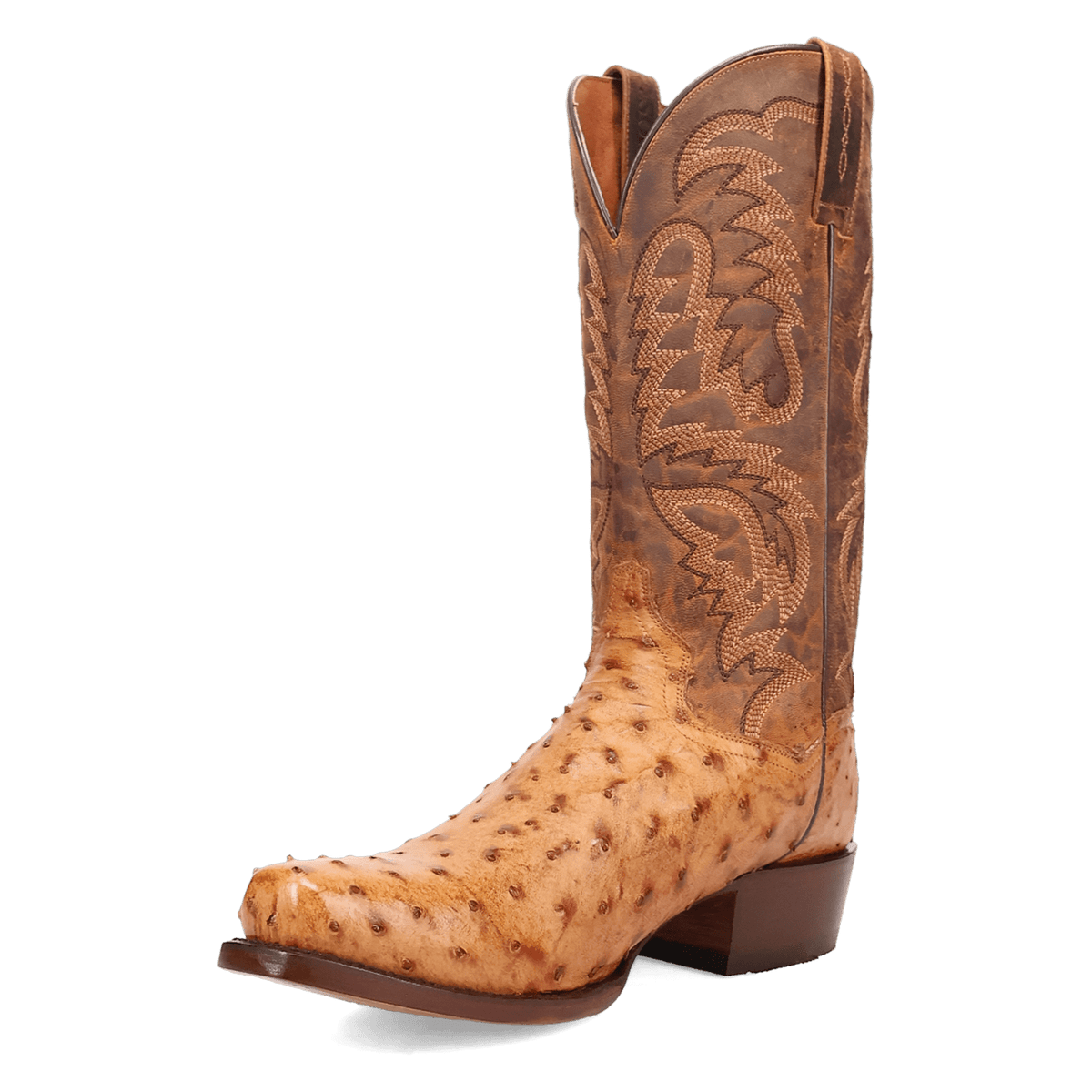 marco full quill ostrich boot 225 degree angle