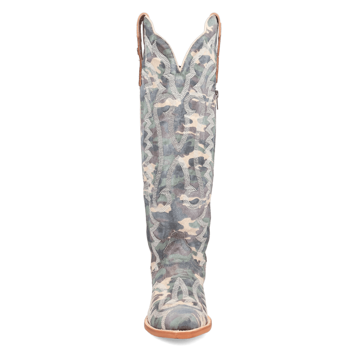 camo darlin' fabric boot front angle