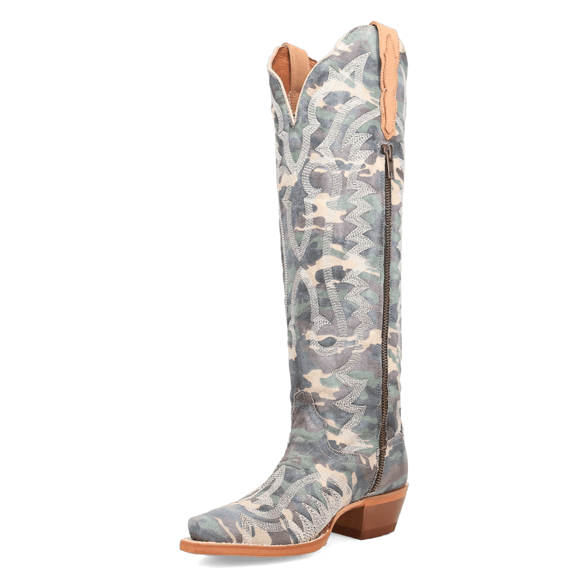 camo darlin' fabric boot 225 degree angle