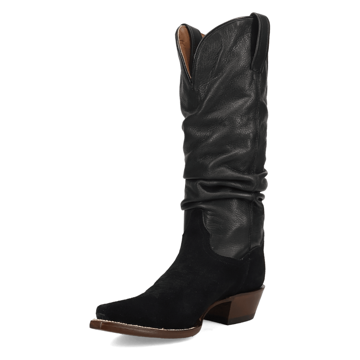cowgirl chic leather boot 225 degree angle