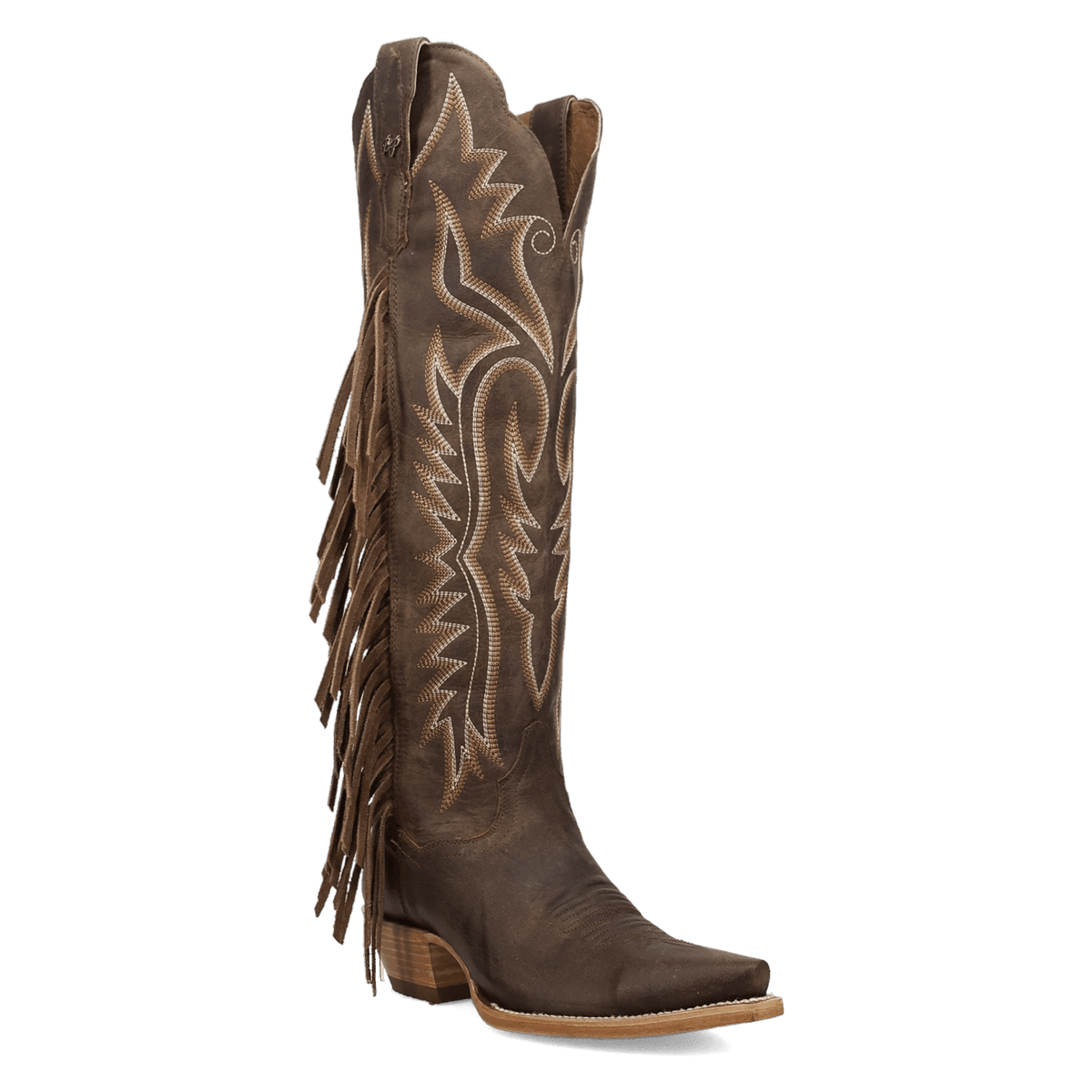 prairie dancer leather boot 45 degree angle
