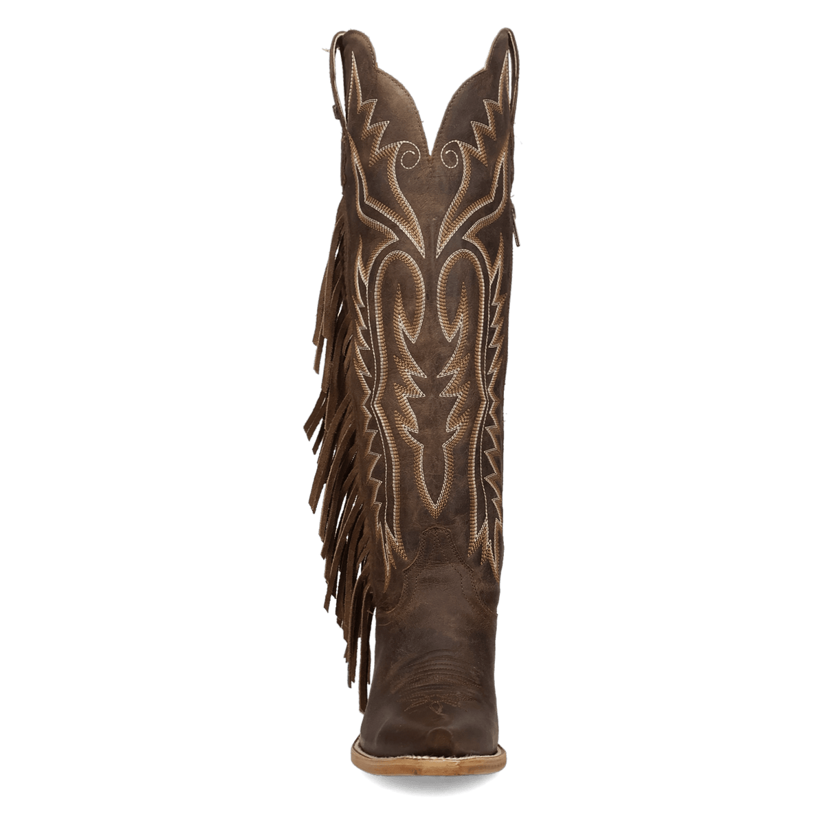 prairie dancer leather boot front angle