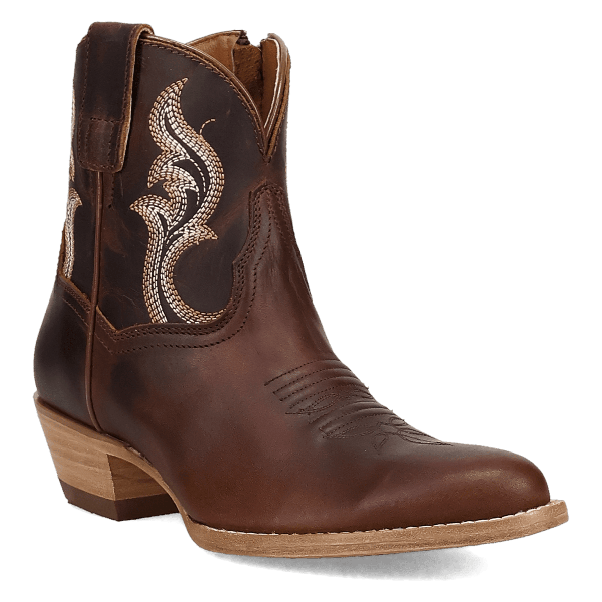 rustic charm leather bootie 45 degree angle