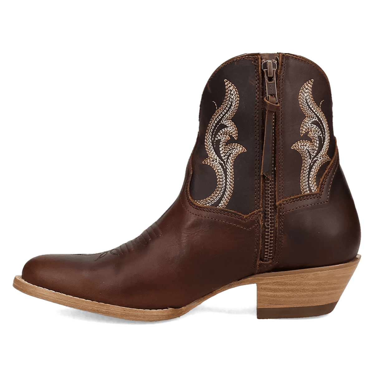 rustic charm leather bootie 135 degree outside angle
