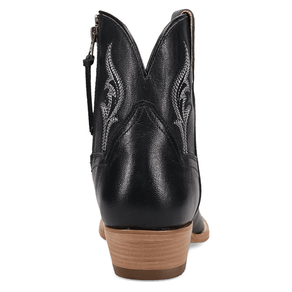 rustic charm leather bootie 180 degree back angle