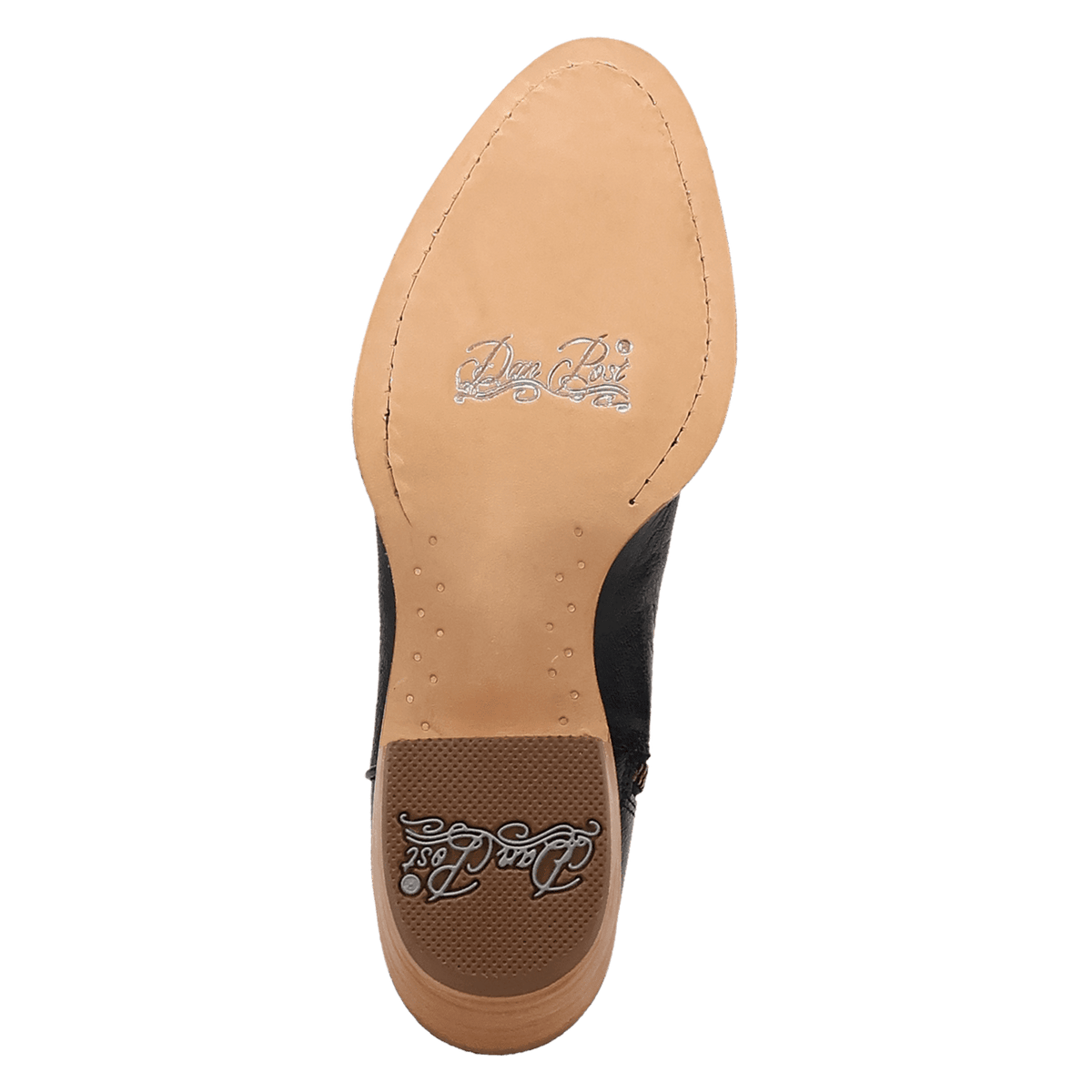 rustic charm leather bootie outsole angle