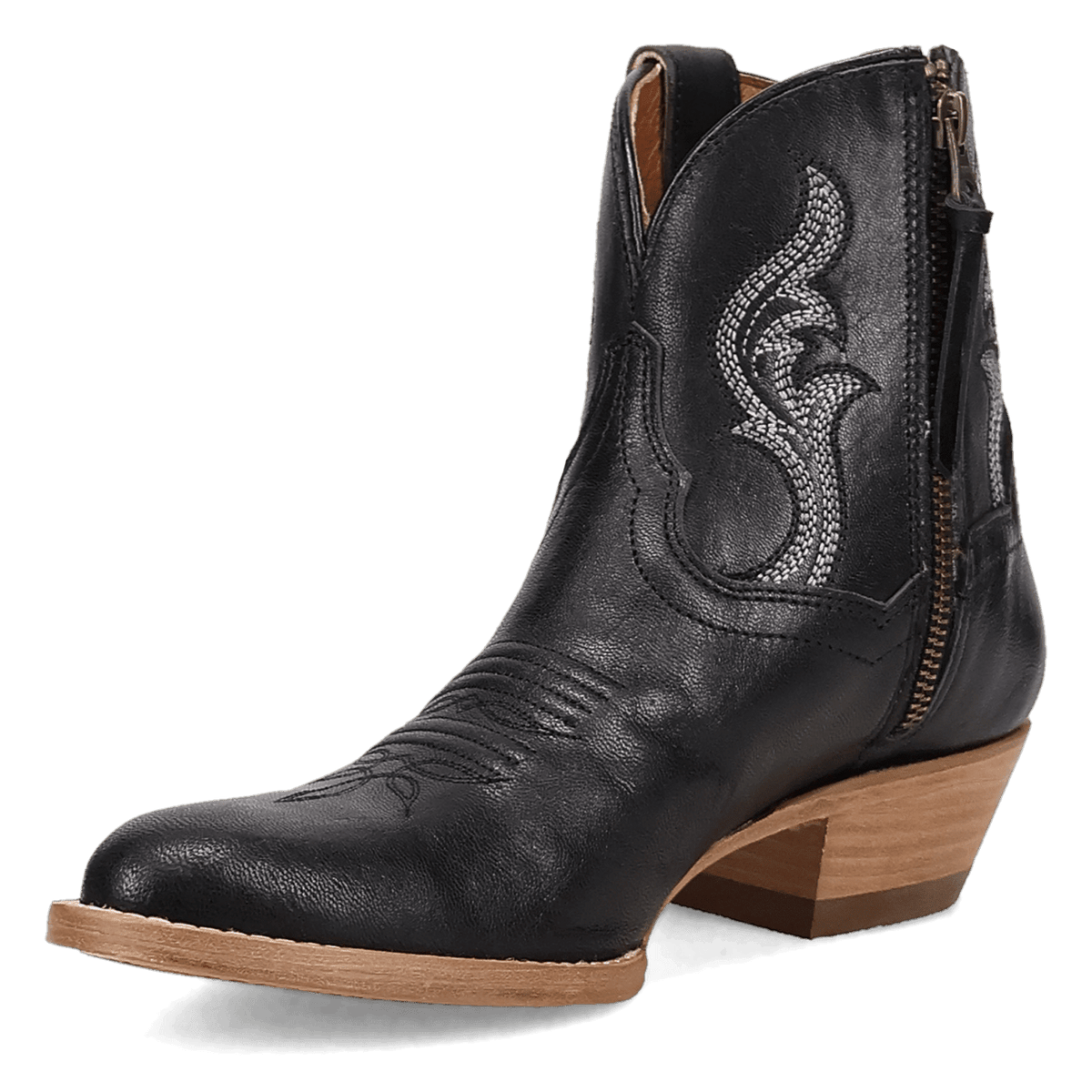 rustic charm leather bootie 225 degree angle