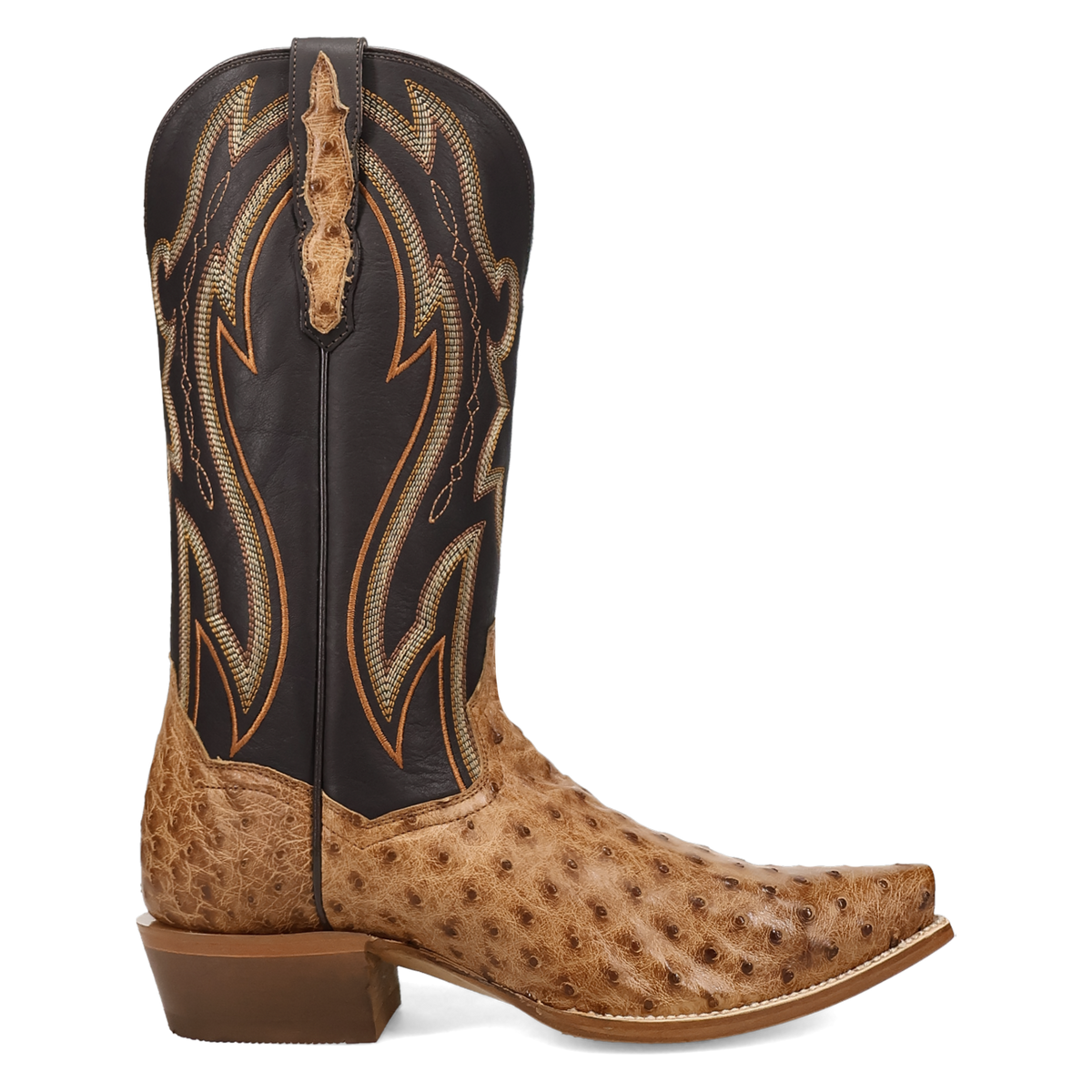 grit full quill ostrich boot 90 degree inside angle