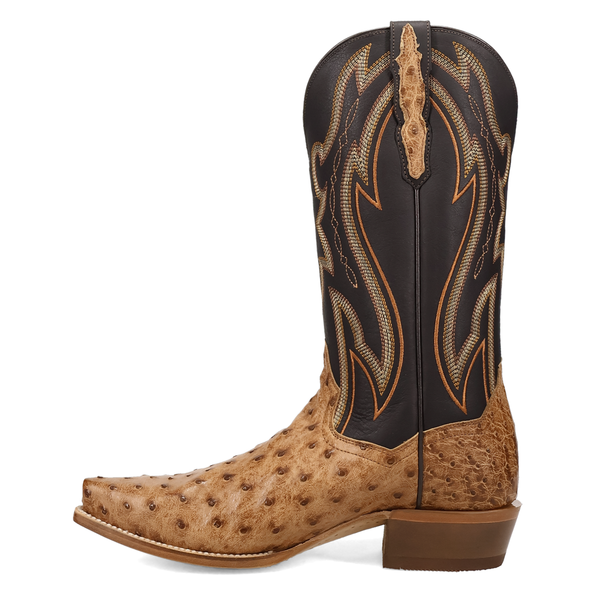 grit full quill ostrich boot 135 degree outside angle