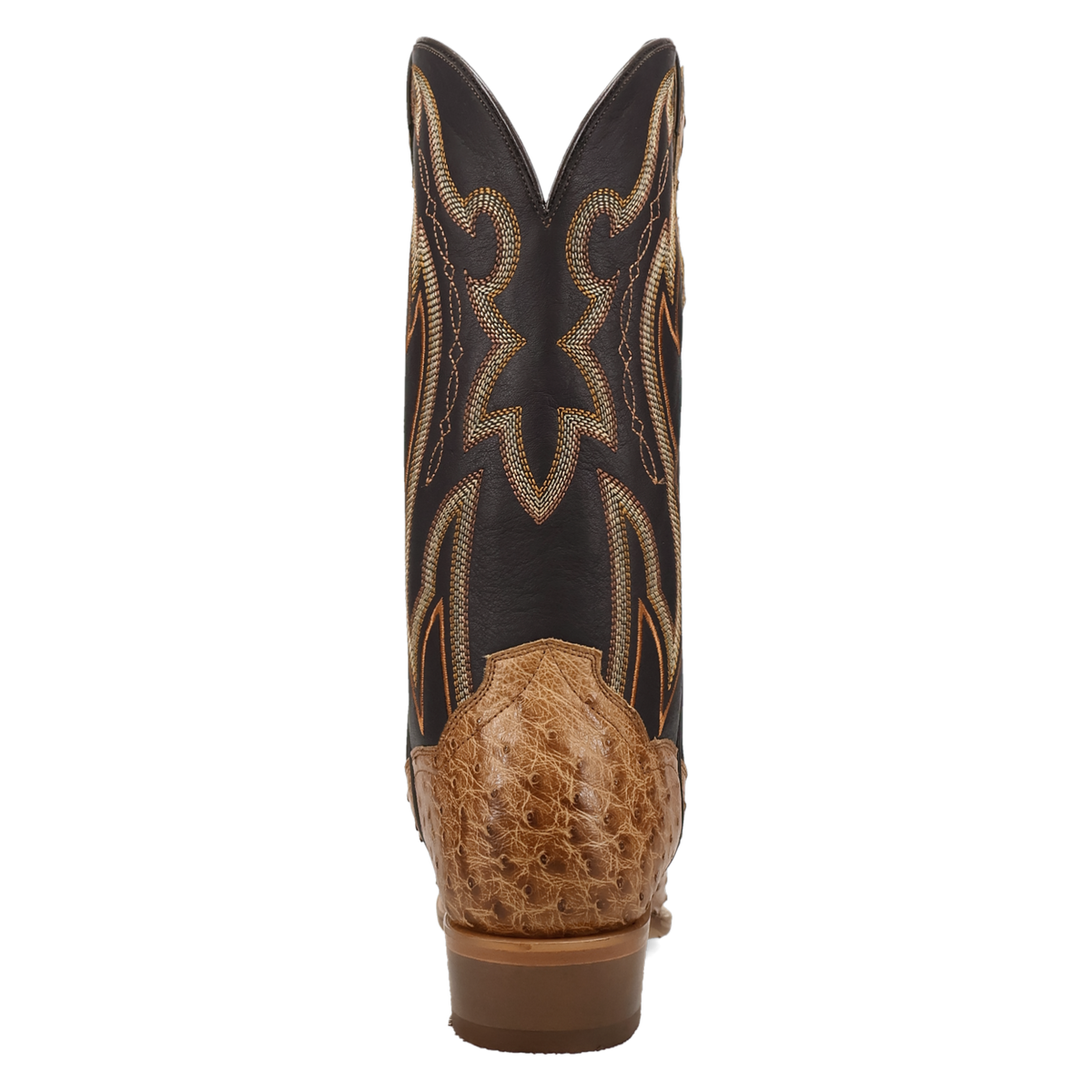 grit full quill ostrich boot 180 degree back angle