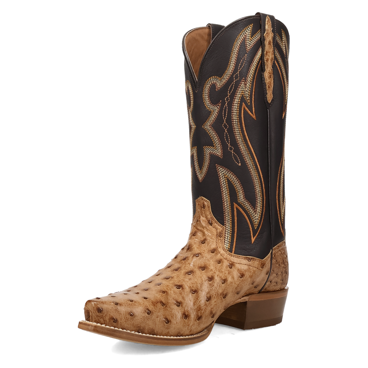 grit full quill ostrich boot 225 degree angle