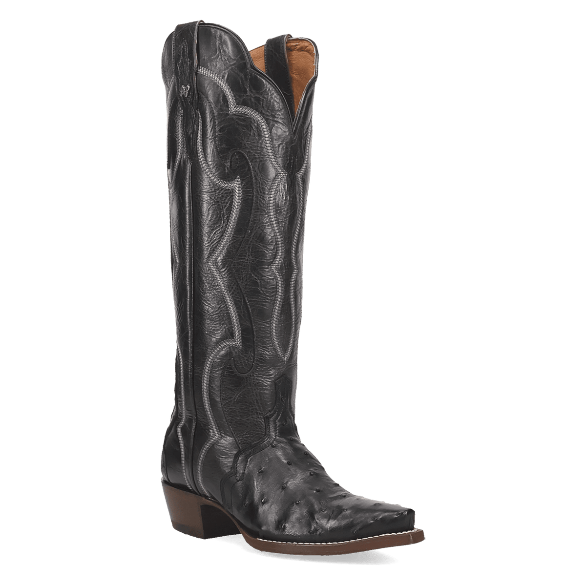 maravilla full ostrich boot 45 degree angle