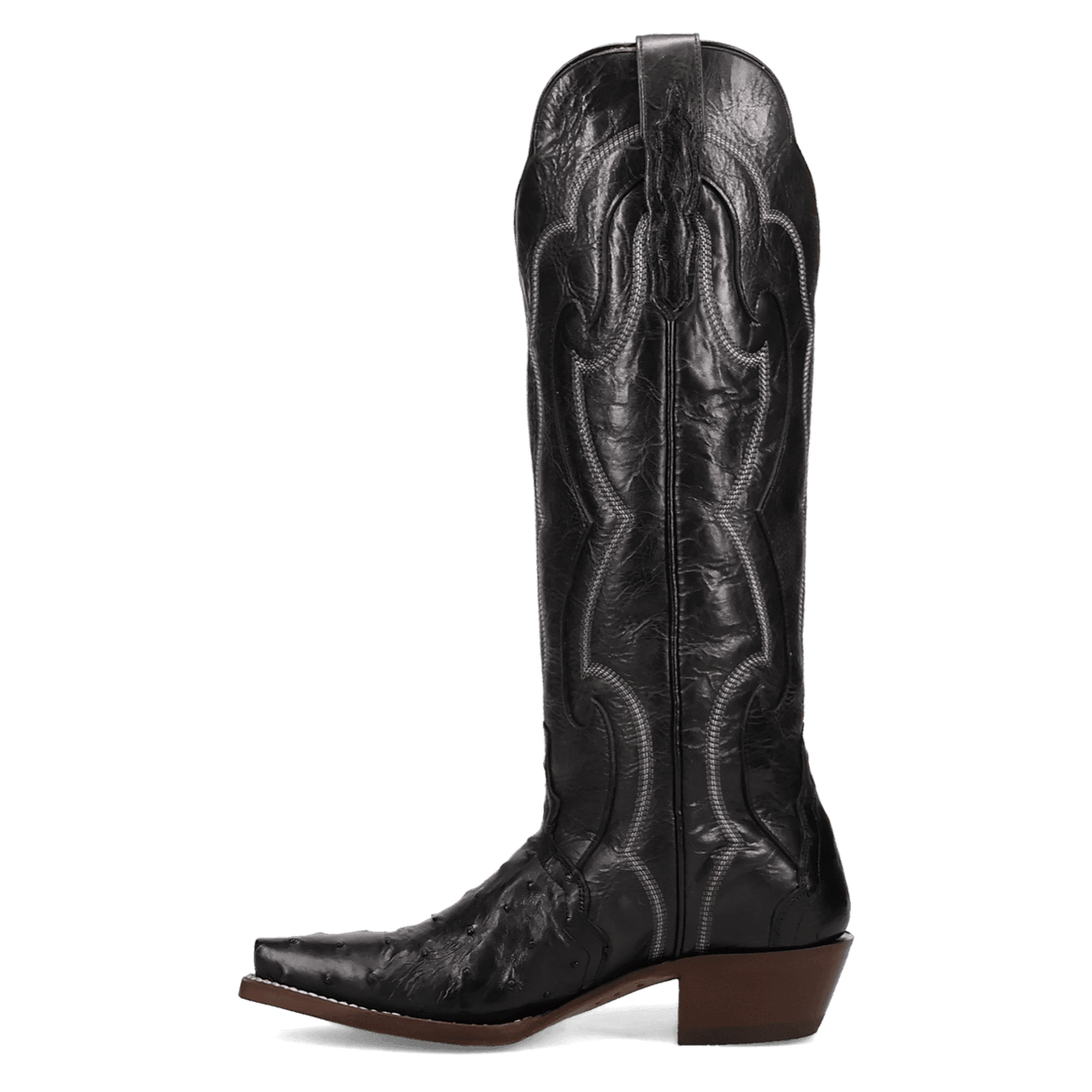 maravilla full ostrich boot 135 degree outside angle