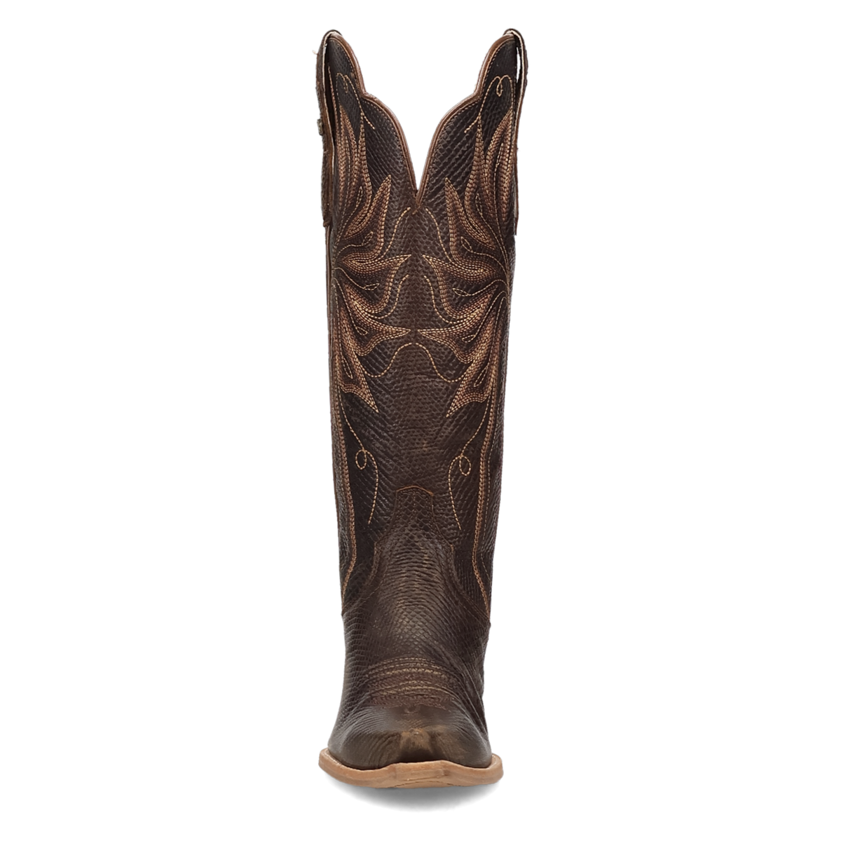 grace leather boot front angle