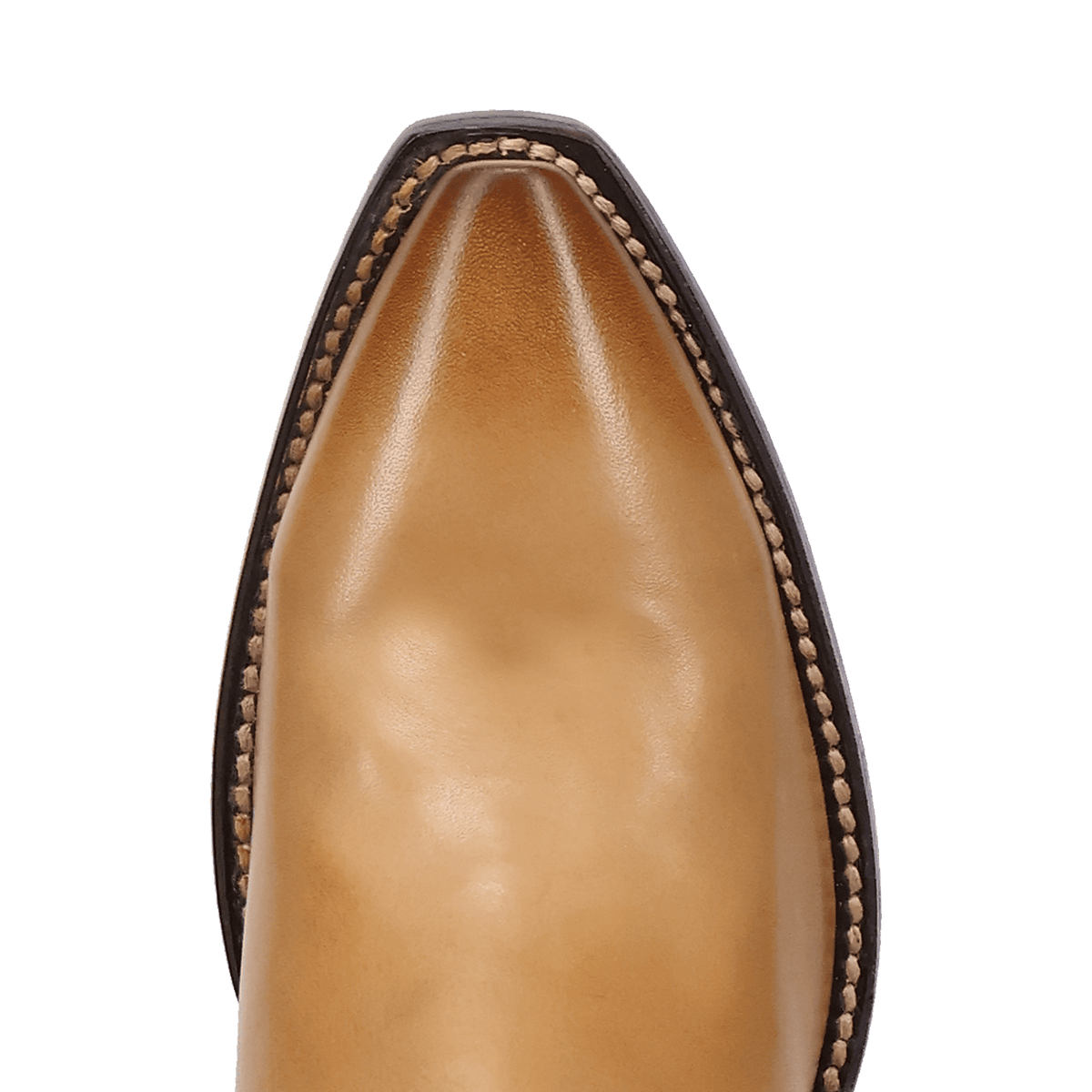 mila leather boot toe angle