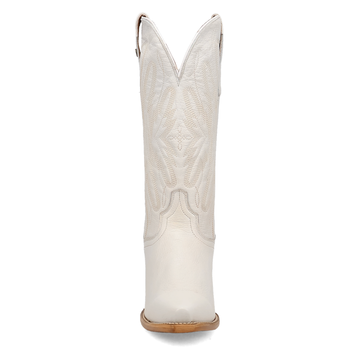 mila leather boot front angle