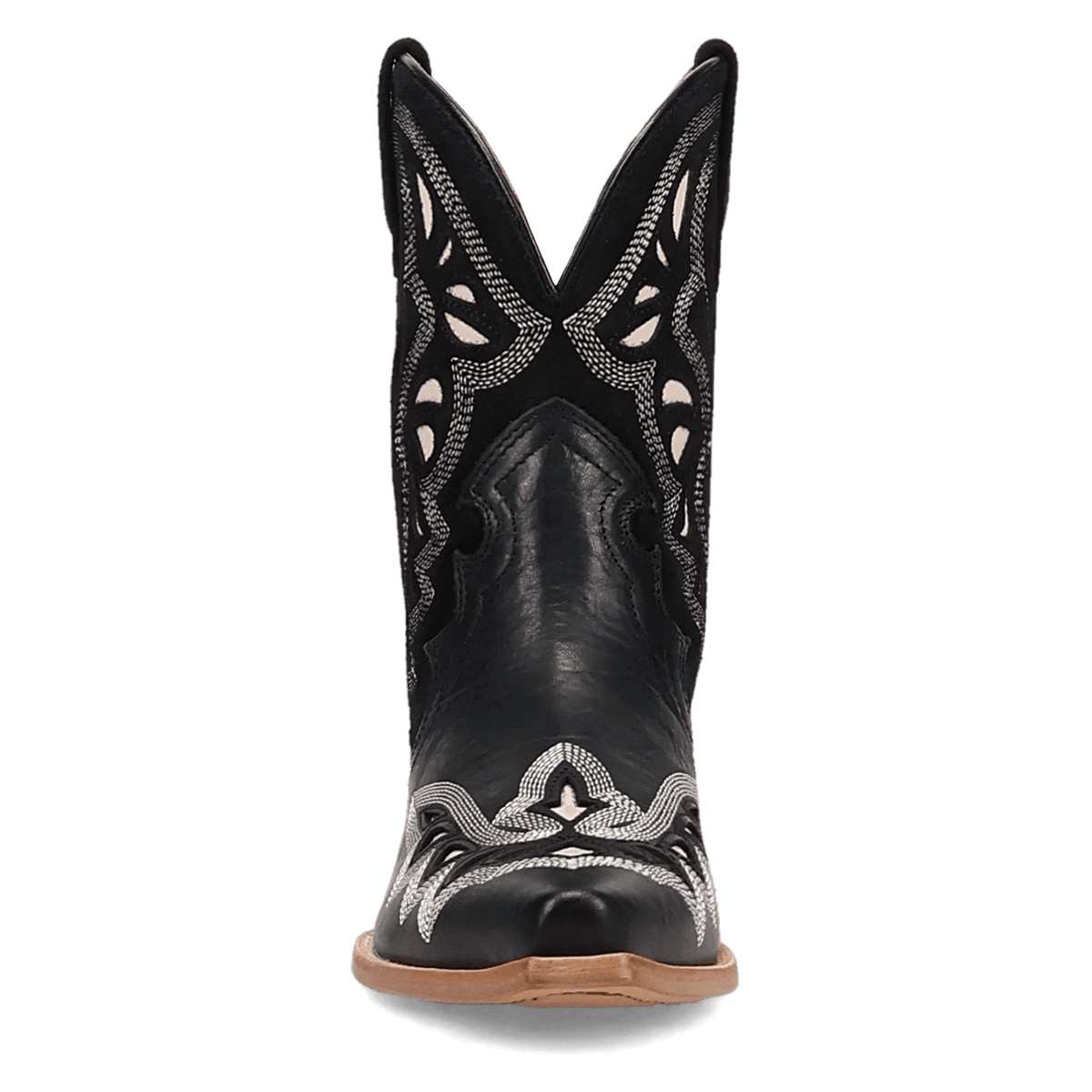 haven leather bootie front angle