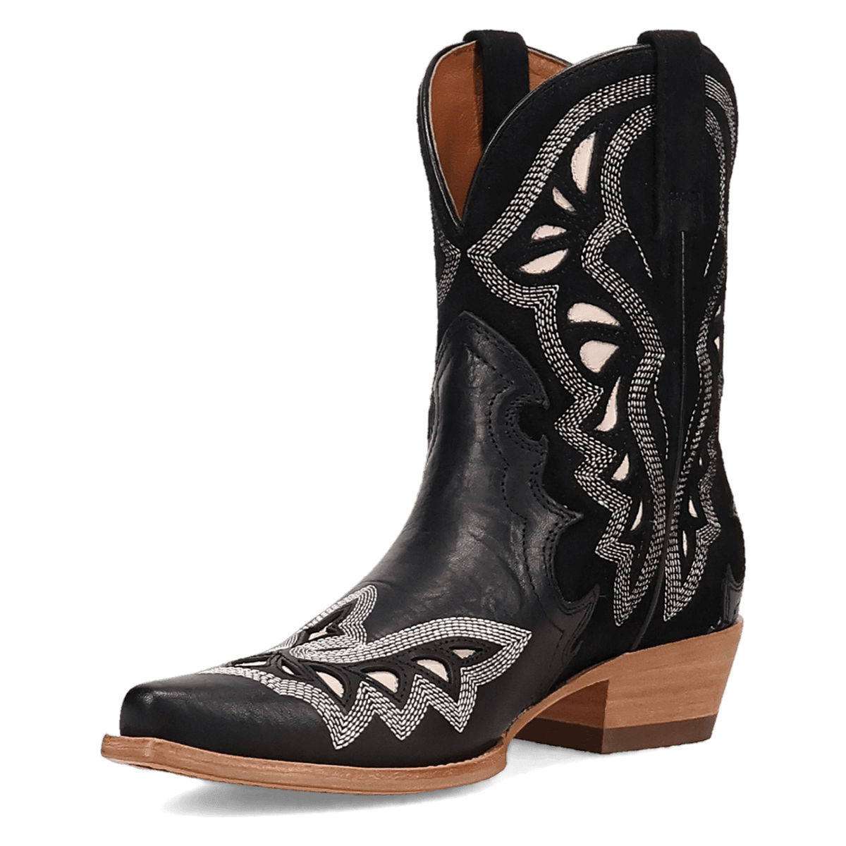 haven leather bootie 225 degree angle