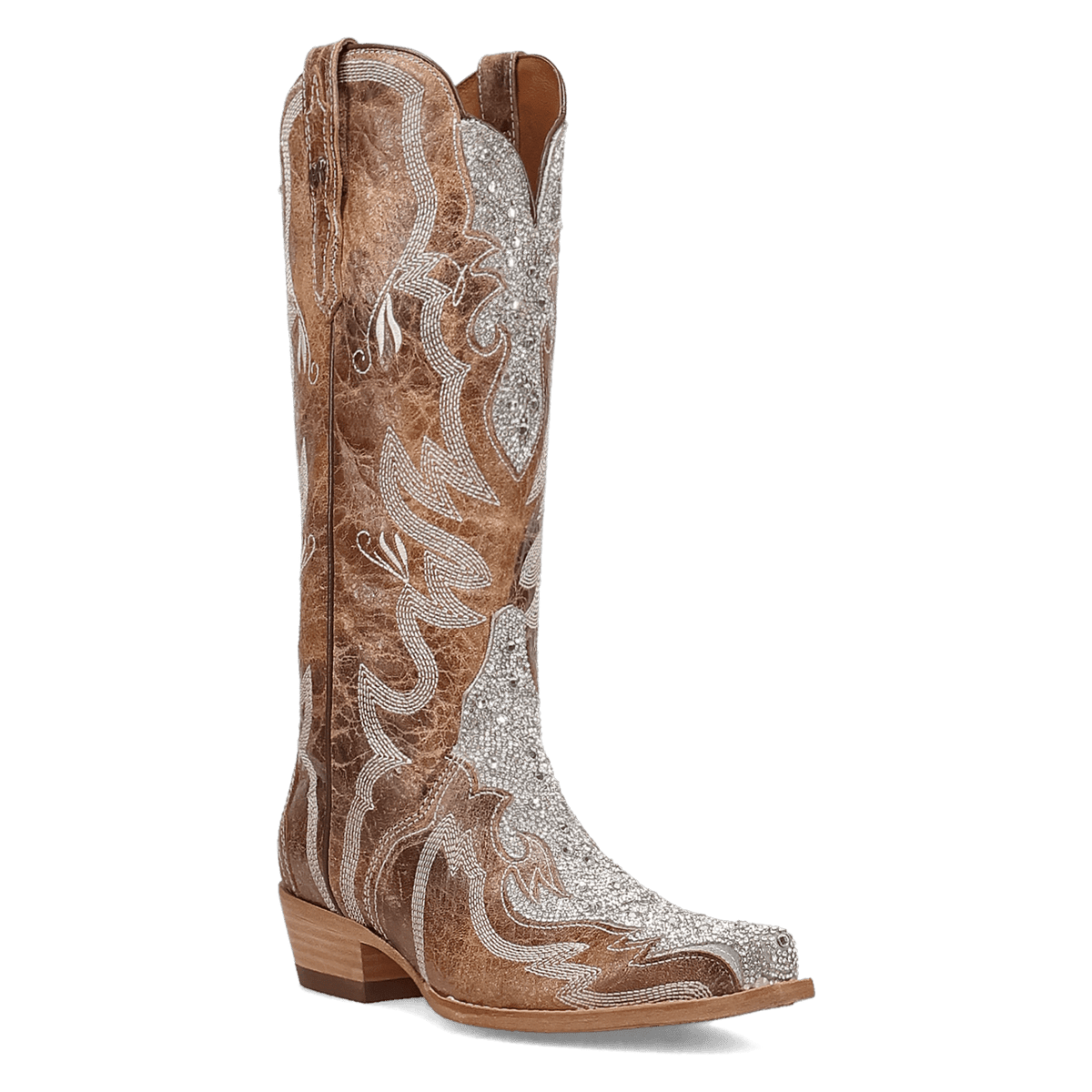 glam queen leather boot 45 degree angle