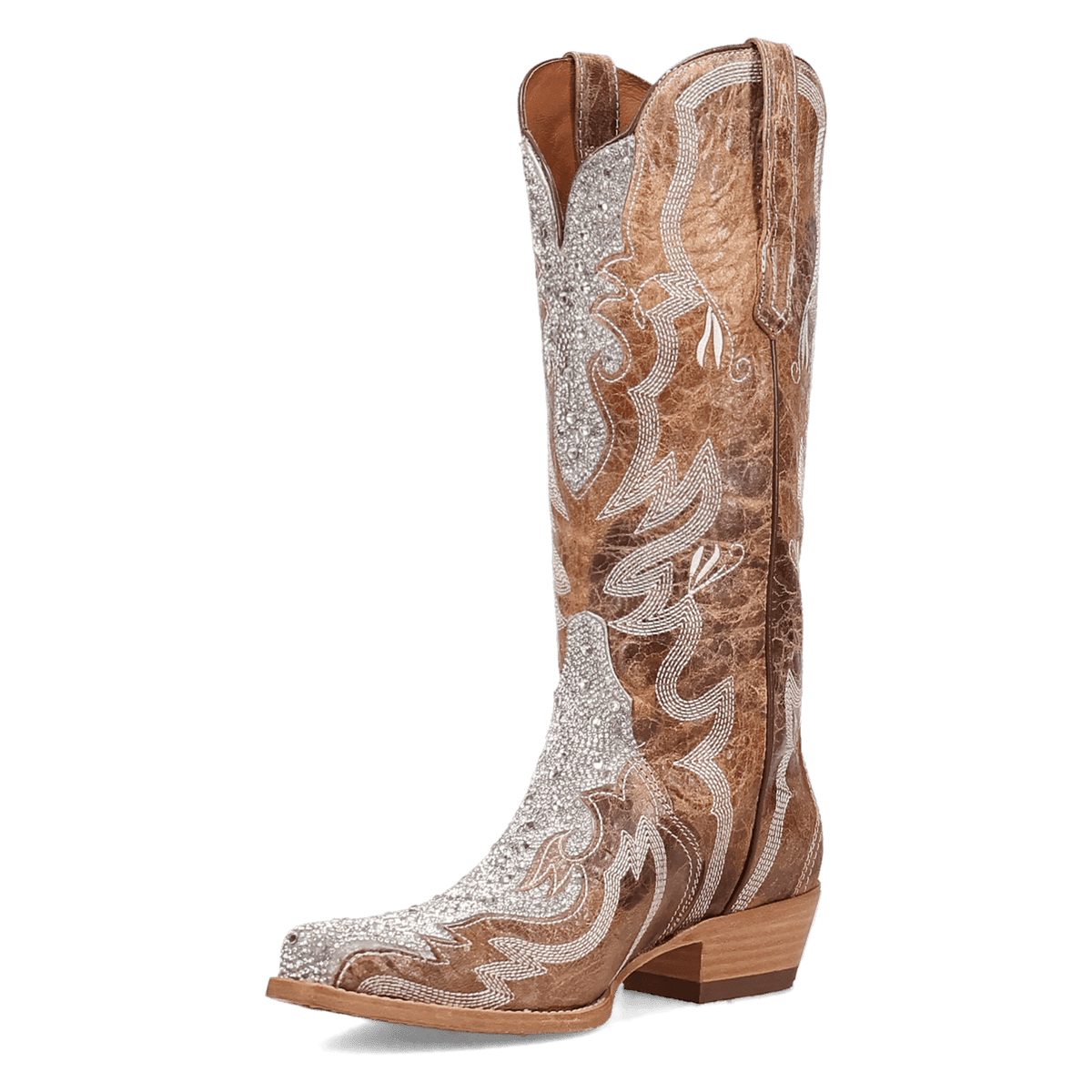 glam queen leather boot 225 degree angle