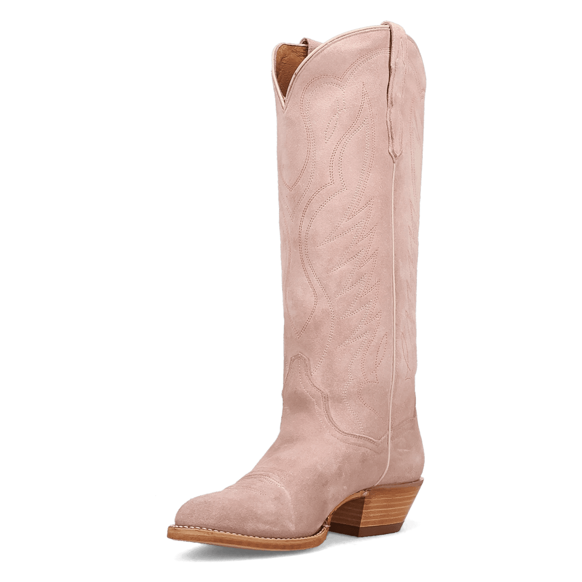 neon prairie suede leather boot 225 degree angle
